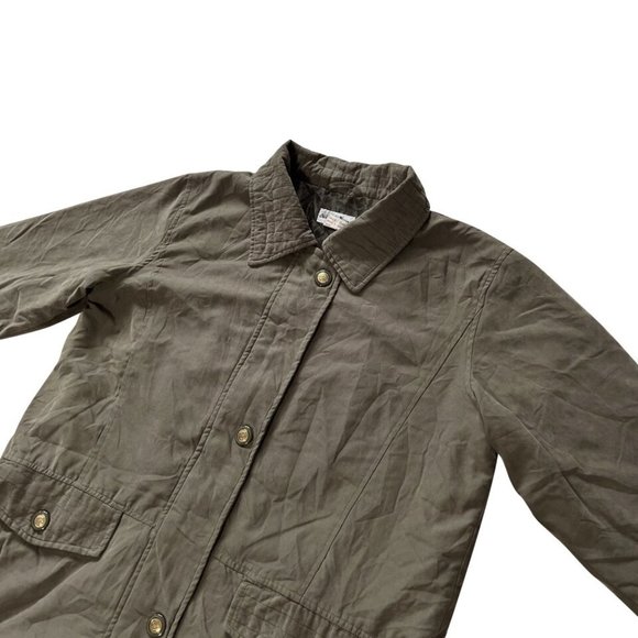 Gabriella Vicenza (Italy) Quilted Collar Military Jacket Army (Pas De Calais) LG - Picture 5 of 7